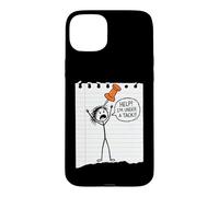 Carcasa para iPhone 15 Plus Help! I'm Under A Tack! Divertido Dicho sarcástico de Dibujos Animados Novedad