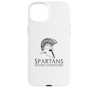 Carcasa para iPhone 15 Plus Historia Griega espartana Antigua - Los espartanos Nunca se rinden