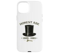 Carcasa para iPhone 15 Plus Honesto Abe Lincoln Stovepipe Hat Presidente Historia