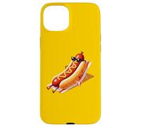 Carcasa para iPhone 15 Plus Hot Dog Beach Wiener Funny Holiday Lover Juego de Palabras Ingenioso Humor Arte
