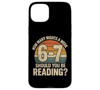 Carcasa para iPhone 15 Plus How Many Nights a Week Should You Be Reading Funny 6 7 Meme
