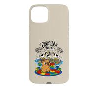 Carcasa para iPhone 15 Plus Hoy es un día de Capibara, Divertido Juego de Palabras de Capibara, Gaviota, Grito Antes de K