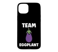 Carcasa para iPhone 15 Plus Humor Food Eggplant Simple Team Eggplant