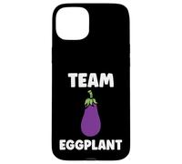 Carcasa para iPhone 15 Plus Humor Food Eggplant Simple Team Eggplant