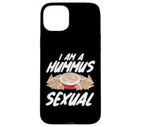 Carcasa para iPhone 15 Plus I Am A Hummus Sexual Vegan Food Spread Juego de Palabras