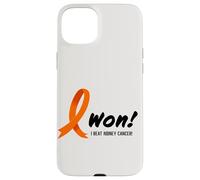 Carcasa para iPhone 15 Plus I Beat Kidney Cancer. I Won! Orange Ribbon For Survivors
