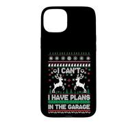 Carcasa para iPhone 15 Plus I Can't I Have Plans in The Garage Ugly Christmas
