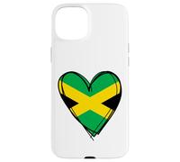 Carcasa para iPhone 15 Plus I Love Jamaica Flag Heart se enorgullece de ser Papa Mama Boy jamaiquino