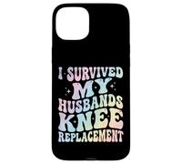 Carcasa para iPhone 15 Plus I Survived My Husbands Knee Replacement Cirugia Articular