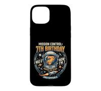 Carcasa para iPhone 15 Plus I Was 6 Now Im 7 Astronaut Outer Space Birthday Kids Gear