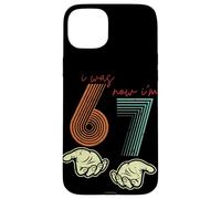 Carcasa para iPhone 15 Plus I Was 6 Now I'm 7 Funny 7th Birthday Retro Hands Meme Girls
