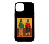 Carcasa para iPhone 15 Plus Icono ortodoxo Santos Cosme y Damián