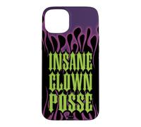 Carcasa para iPhone 15 Plus ICP Purple Flames Old English Logo Horrorcore Rap Music