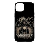 Carcasa para iPhone 15 Plus If The Devil Isn'T Bothering You... Men Christian Motorcycle