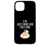 Carcasa para iPhone 15 Plus I'm Just Here For Cake Funny Wedding Meme Costume Cakes