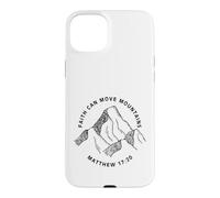 Carcasa para iPhone 15 Plus Impresión Frontal y Trasera La fe Cristiana Puede Mover montañas