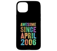Carcasa para iPhone 15 Plus Impresionante Desde Abril 2006 Vintage 20th Birthday Boy Girl Born