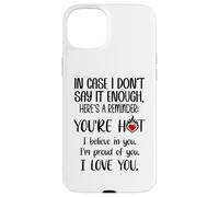 Carcasa para iPhone 15 Plus In Case I Don't Say It Enough Couples Romantic Husband Wife