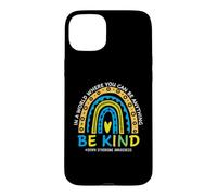 Carcasa para iPhone 15 Plus In October We Wear Blue Yellow Down Syndrome Awareness