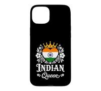 Carcasa para iPhone 15 Plus Indian Queen India Flag Proud Indian Woman