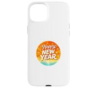 Carcasa para iPhone 15 Plus Insignia Moderna del círculo de Feliz año Nuevo