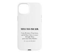 Carcasa para iPhone 15 Plus Inspirando San Luis de Montfort Motivacional Católico