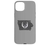 Carcasa para iPhone 15 Plus Iowa IA Deer Hunting Shed Antlers Design