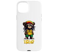 Carcasa para iPhone 15 Plus IRIE Osito de Peluche Jamaica Rasta raíces Reggae
