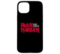 Carcasa para iPhone 15 Plus Iron Maiden Logos On Black