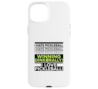 Carcasa para iPhone 15 Plus Irónico Jugador de Pickleball Aficionado a Beber un Tiro