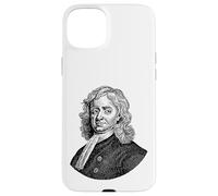 Carcasa para iPhone 15 Plus Isaac Newton Cara Retrato Profesor de Ciencias