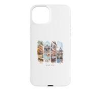 Carcasa para iPhone 15 Plus Italia Coliseo, Fontana de Trevi y Panteón - Vacaciones en Roma