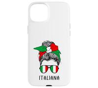 Carcasa para iPhone 15 Plus Italian Italiana Girl Italian Heritage Italy Flag