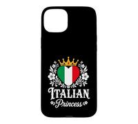 Carcasa para iPhone 15 Plus Italian Princess Italy Flag Proud Italian Girl