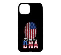 Carcasa para iPhone 15 Plus It's In My DNA Huella Dactilar Ciudadano Estadounidense