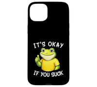 Carcasa para iPhone 15 Plus It's Okay If You Suck Funny Silly Frog Meme Sarcastic Humor
