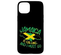 Carcasa para iPhone 15 Plus Jamaica está Llamando y Debo IR Bandera de Jamaica Love Jamaica