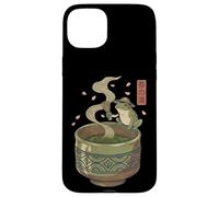 Carcasa para iPhone 15 Plus Japanese Frog Matcha Tea Time Té Verde Ukiyo-e Cottagecore