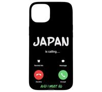 Carcasa para iPhone 15 Plus Japón está Llamando y Tengo Que IR de Viaje