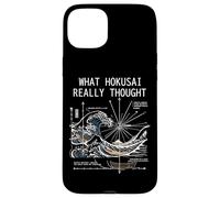 Carcasa para iPhone 15 Plus Japón Gran Ola Física Hokusai Agua Movimiento Matemáticas Ciencia