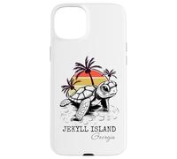 Carcasa para iPhone 15 Plus Jekyll Island Georgia Sea Turtle Preserve 70s Estilo Retro