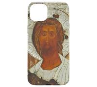 Carcasa para iPhone 15 Plus Jesucristo El Salvador Icono Ortodoxo Oriental