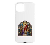 Carcasa para iPhone 15 Plus Jesús Bienaventuranzas Sermón Mosaico Gótico Arte Cristiano Icono