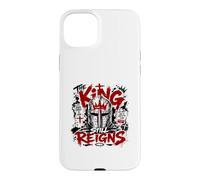 Carcasa para iPhone 15 Plus Jesús el Rey todavía Reina Christian Knight Faith