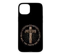 Carcasa para iPhone 15 Plus Jesus The Way Truth The Life T-Shirt