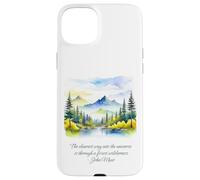 Carcasa para iPhone 15 Plus John Muir Cita El Camino más Claro en el Bosque del Universo