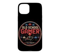 Carcasa para iPhone 15 Plus Joystick Arcade Old School Gamer de 8 bits para Siempre