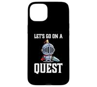 Carcasa para iPhone 15 Plus Jugador RPG Let's Go On A Quest Knight Warrior Player