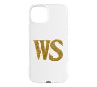 Carcasa para iPhone 15 Plus Jugar Títulos Comedias Historias Tragedias Bard Initials