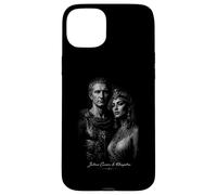 Carcasa para iPhone 15 Plus Julio César y Kleopatra Historia Romana Antigua